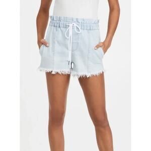 PISTOLA Paper Bag Waist‎ Cooper Blue Denim Pull-on Shorts Size Small